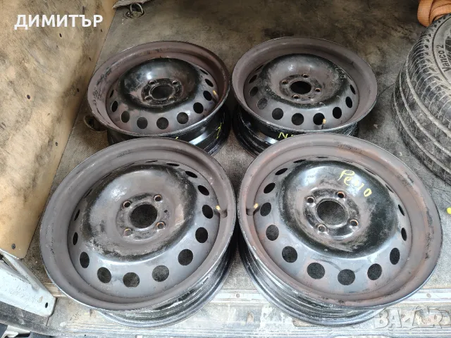 4бр.ЖЕЛЕЗНИ ДЖАНТИ 15ки за РЕНО 4x100 6j цена за брой