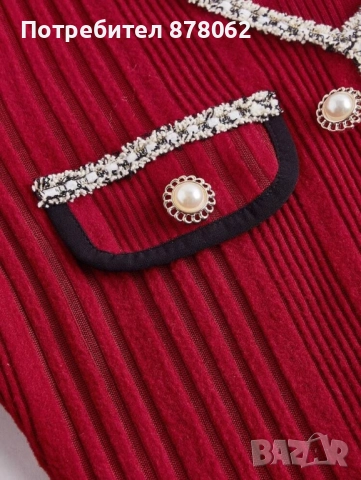 Червена дамска рокля 