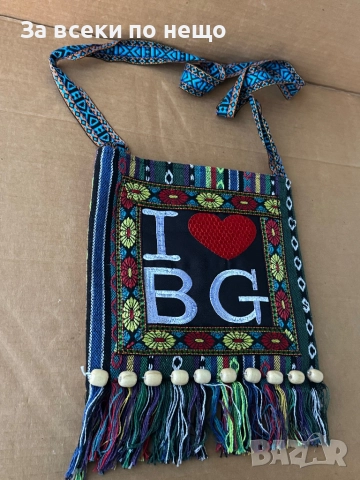 Сувенирна чанта от плат с традиционни български мотиви, снимка 2 - Чанти - 52242755