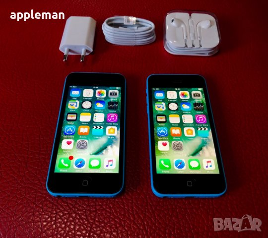 Apple iPhone 5c 16Gb син Фабрично отключен, снимка 6 - Apple iPhone - 37437504