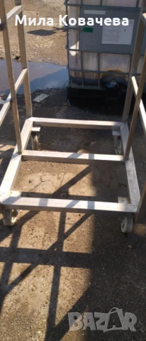 Здрава количка от неръждаема стомана (100см х 80см х 200см), снимка 2 - Други стоки за дома - 50534472