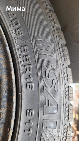 Железни джанти с гуми, снимка 3 - Гуми и джанти - 52348039