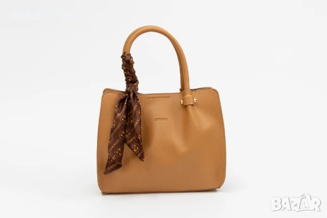 Класическа дамска чанта AMORE Francesca - Dark biege