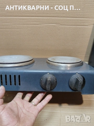 Соц Стар Голям Емайлиран Български Двоен Котлон. НОМЕР 1409., снимка 4 - Антикварни и старинни предмети - 53940460