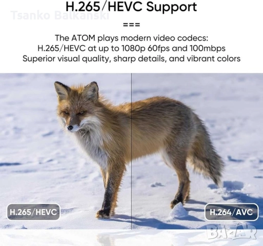 Мини NEUMI Atom Full-HD Digital Media Player, снимка 3 - Плейъри, домашно кино, прожектори - 52637708