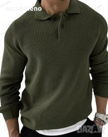 Мъжка модна преходна блуза  с дълъг ръкав, 5цвята , снимка 7 - Блузи - 47336343