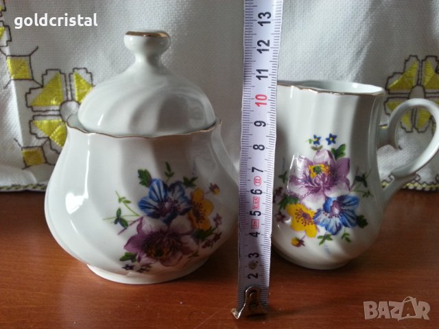 Стар български порцелан захарница латиера , снимка 3 - Антикварни и старинни предмети - 42770263