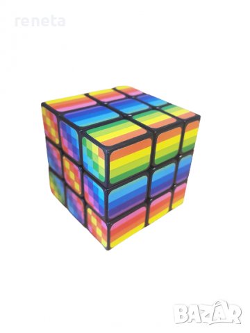 Куб Ahelos, Огледален , Тип Рубик, Магически, Mногоцветен, снимка 1 - Образователни игри - 40124920