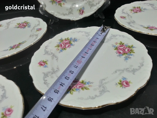английски фин костен порцелан чинии, снимка 8 - Антикварни и старинни предмети - 54351369
