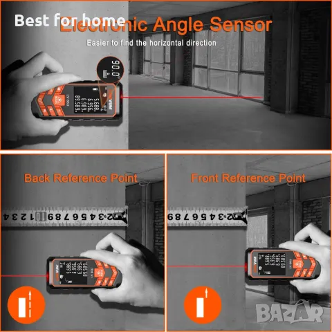 Лазерна рулетка LOMVUM LV66U 50 метра, снимка 3 - Измервателни инструменти - 47446277