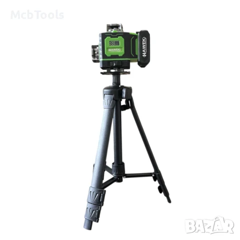 Професионален комплект от 4D лазерен нивелир с 16 линии и лазерна ролетка 50 метра HAWEK, снимка 3 - Измервателни инструменти - 51123954