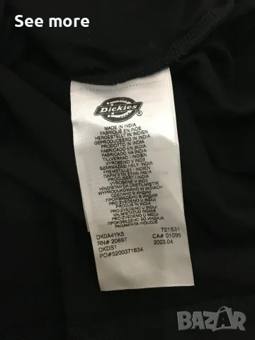 Dickies  Paxico T-Shirt - Black мъжка тениска нова L, снимка 5 - Блузи - 55906321
