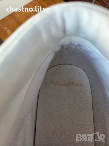 Високи, бели, мъжки маратонки Pull&Bear, снимка 7 - Маратонки - 50760666