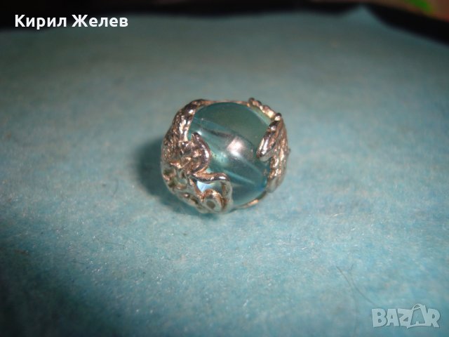 СТАР ПОСРЕБРЕН КРИСТАЛЕН БЕЛ ЕПОК АРТ ПЕНДАНТ МЕДАЛЬОН с ВЕНЕЦИАНСКО СТЪКЛО ТОПЧЕ МУРАНО 20806, снимка 12 - Антикварни и старинни предмети - 35642405