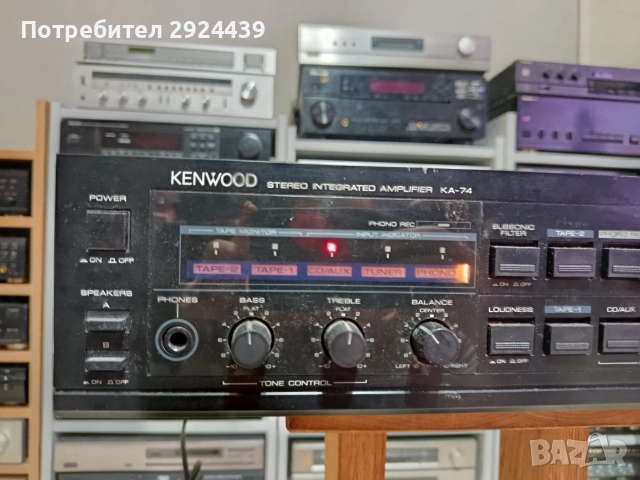 Kenwood KA-74 , снимка 2 - Ресийвъри, усилватели, смесителни пултове - 52830036