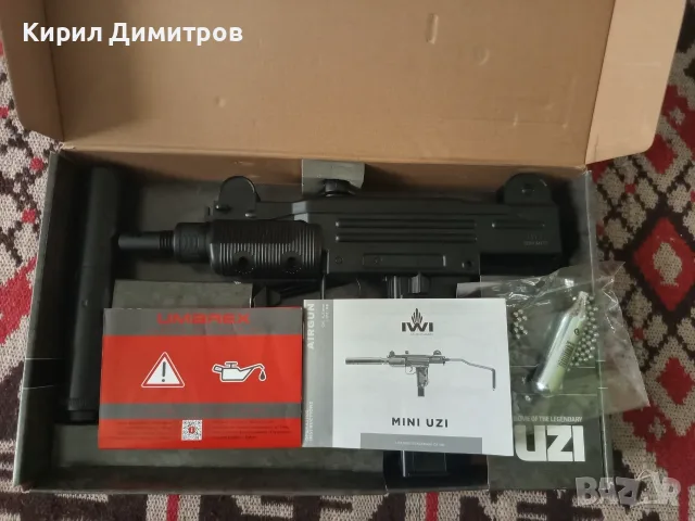 Въздушен пистолет Uzi mini umarex 4.5, снимка 2 - Въздушно оръжие - 55987567