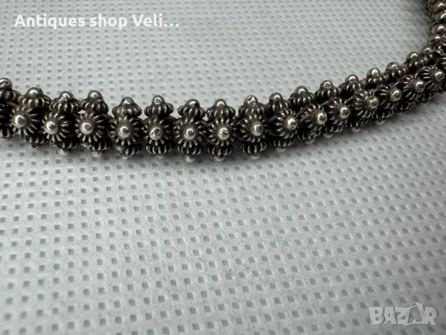 Сребърно колие и гривна в етно стил Филигран №6972, снимка 6 - Колиета, медальони, синджири - 50434277