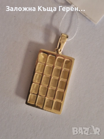 Златна висулка Кюлче 1,46гр., снимка 3 - Колиета, медальони, синджири - 54178217