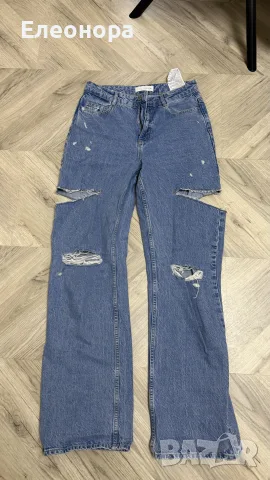 Дамски нови дънки Zara, M, снимка 2 - Дънки - 56325203
