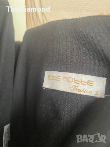 Черна Рокля 38, снимка 3 - Рокли - 52139281