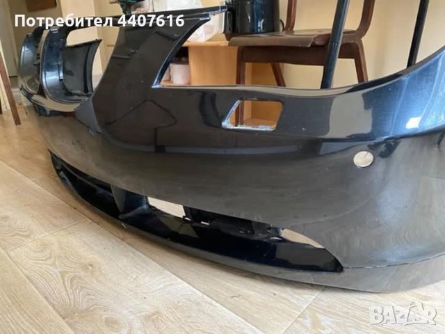 Предна броня за бмв е60 (черна), снимка 4 - Части - 52592039