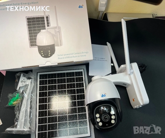 Външна камера за наблюдение, зареждане от соларен панел, Full HD, инфрачервена, водоустойчивост, снимка 9 - HD камери - 51471182