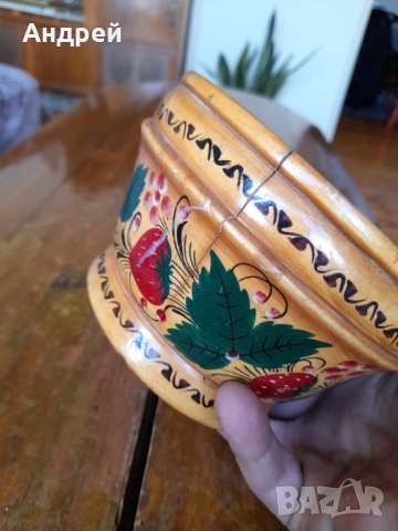 Стара дървена паница,купа #3, снимка 3 - Антикварни и старинни предмети - 42049030