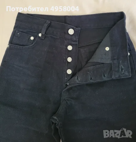 Дамски черни дънки Levi’s 501, W27 L32, снимка 5 - Дънки - 56202417