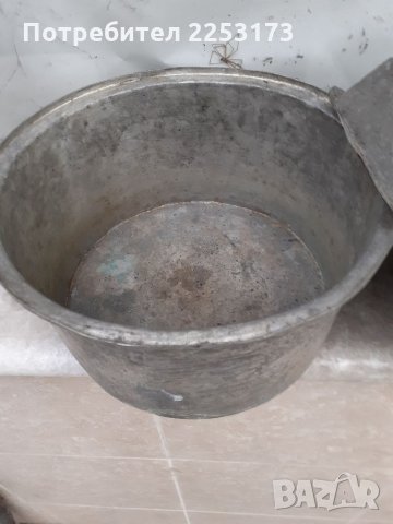 Много стара бакърена тенджера с капак, снимка 4 - Декорация за дома - 32114716