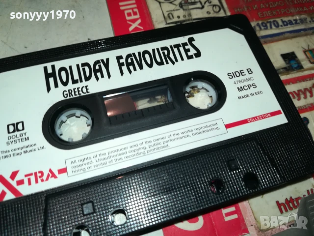 HOLIDAY FAVORITES GREECE-ORIGINAL TAPE 1708251927, снимка 4 - Аудио касети - 51395423