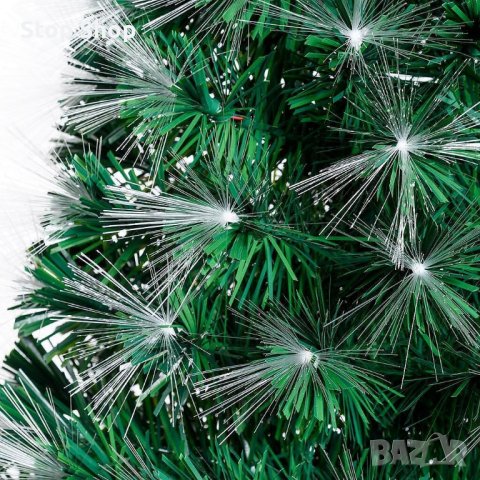 Коледна елха 180 см. със светещи фиброоптични силиконови връхчета и звезда, снимка 5 - Декорация за дома - 42291543