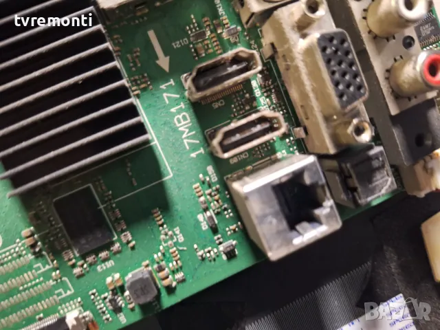 MAIN BOARD -17MB171 for 43 inc DISPLAY VES430UNDB-2D-N44 for TOSHIBA 43LA2063DG, снимка 2 - Части и Платки - 47295667