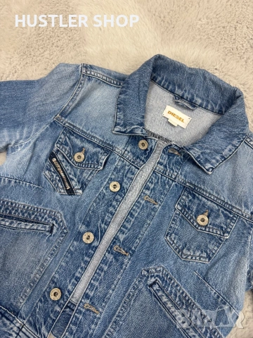 Дамско дънково яке DIESEL. Размер S, снимка 2 - Якета - 53950302