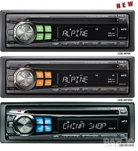 Авторадио CD MP3 за кола ALPINE с RDS и AUX/аудио вход/, снимка 2 - MP3 и MP4 плеъри - 26139893