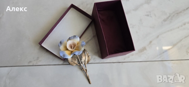 Винтидж порцелан с метал, рядка находка, 1950г, снимка 5 - Сервизи - 52124431