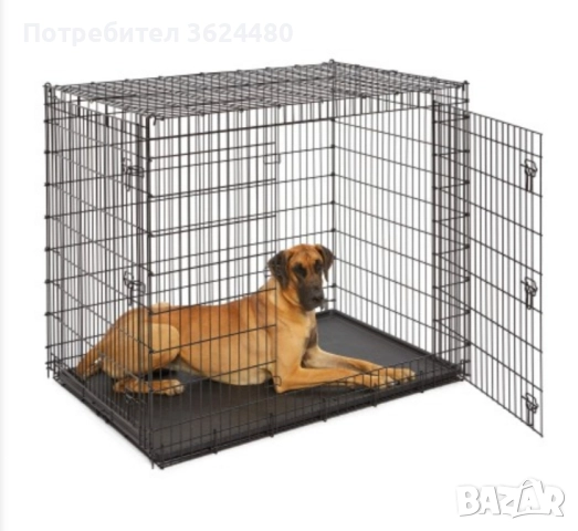 Здрава метална клетка за домашни любимци  4485, снимка 2 - За кучета - 52327998