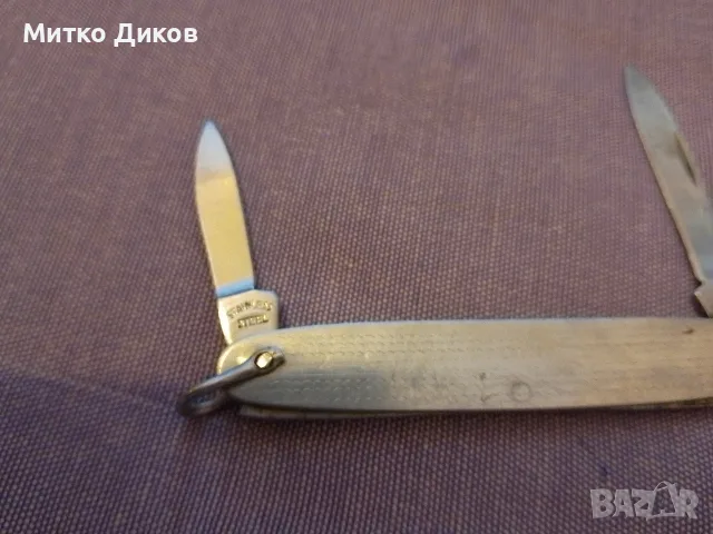 малки джобни ножчета винтидж две части без луфт маркови на Lark и Габрово, снимка 8 - Ножове - 56119739
