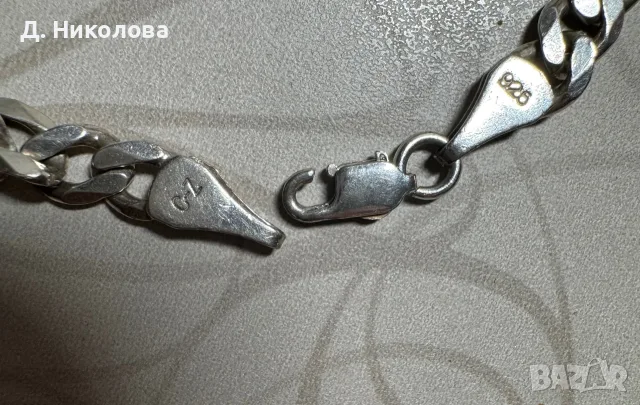 Сребърна гривна , снимка 2 - Гривни - 56062667