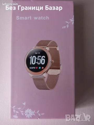 Нов розов Смарт часовник Фитнес гривна за Жени идеален Подарък, снимка 2 - Смарт гривни - 48786507