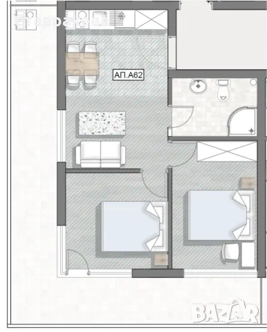 Тристаен апартамент в Пампорово, директно от собственика., снимка 2 - Апартаменти - 50064349