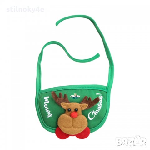 Коледен шал за куче Кучешки Коледни аксесоари Коледна дреха за куче