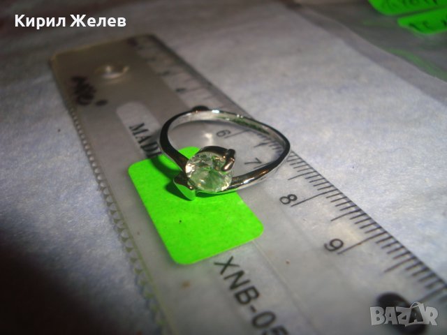 КРАСИВ ФИН СКЪПОЦЕНЕН АРТ ПРЪСТЕН от БЛАГОРОДНА СТОМАНА с ЮВЕЛИРНО ФАСЕТИРАН ИСКРЯЩ ЦИРКОН 27667, снимка 8 - Пръстени - 37499524