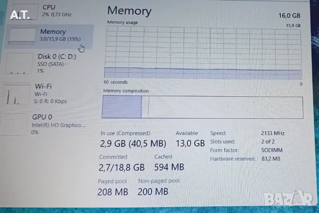 HP 250 G6, снимка 6 - Лаптопи за работа - 49462062