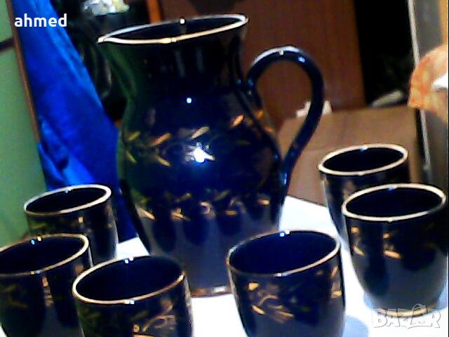 сервис на вино  арт деко, снимка 5 - Антикварни и старинни предмети - 39393847