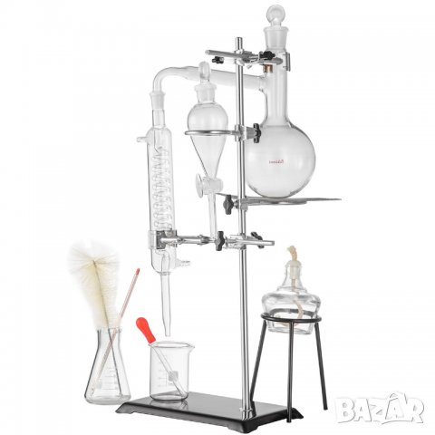 Дестилатор за етерични масла и води - стъклен комплект 0,5литра, снимка 5 - Други инструменти - 39036835
