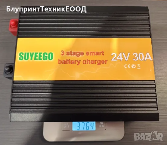 Зарядно устройство Suyeego 30А 24V с 8 режима (триетапно) +функция "събуждане", снимка 5 - Друга електроника - 48415173