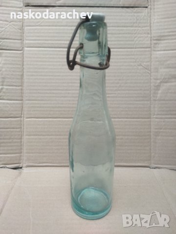 Ретро шише бутилка с керамична кокалена тапа, снимка 5 - Антикварни и старинни предмети - 42686334