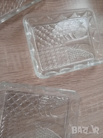 комплект 3бр. кристални чинийки от соца, снимка 3 - Антикварни и старинни предмети - 54222323