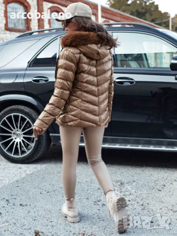 Дамско ватирано зимно яке с качулка MIRIAL, 5цвята , снимка 11 - Якета - 47710412