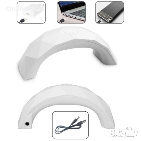 Мини UV/LED Лампа за Маникюр 9W – Джобен модел с USB захранване и автоматичен таймер, снимка 3 - Продукти за маникюр - 53244305